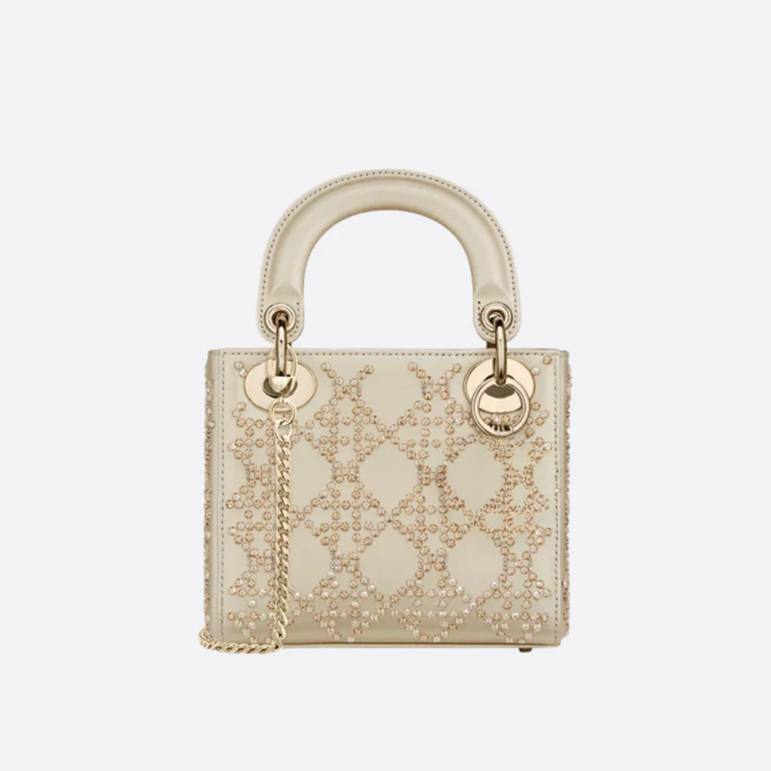 Mini Lady Tasche mit Perlenstickerei
