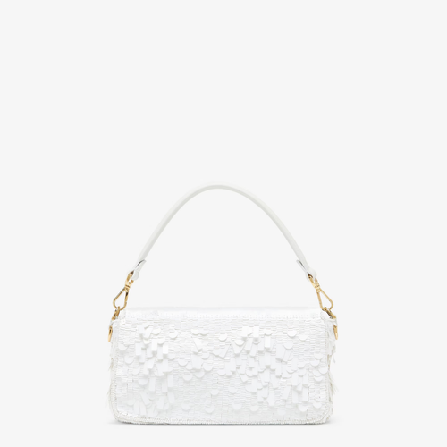 Tasche Weiß Pailletten & Leder – Fnd Bgtt