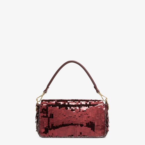 Tasche Rot Pailletten & Leder – Fnd Bgtt