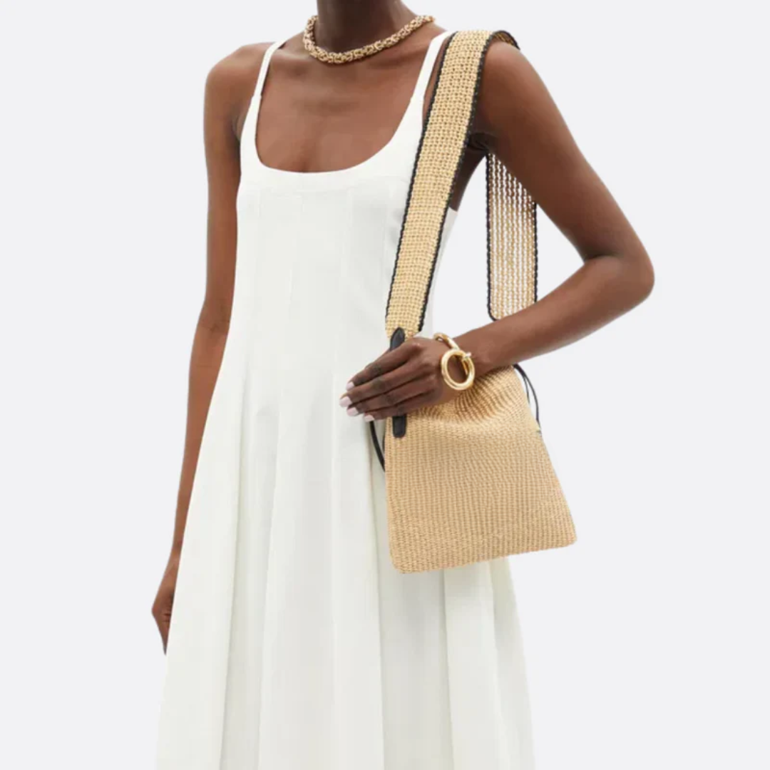 Tasche Kleines Geflochtenes Stroh – Fnd Sck Beige