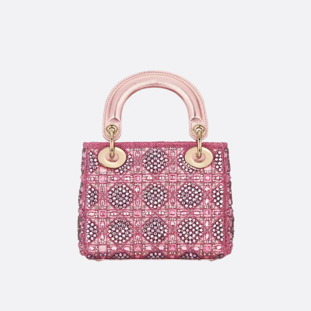 Mini Lady Tasche mit Perlen