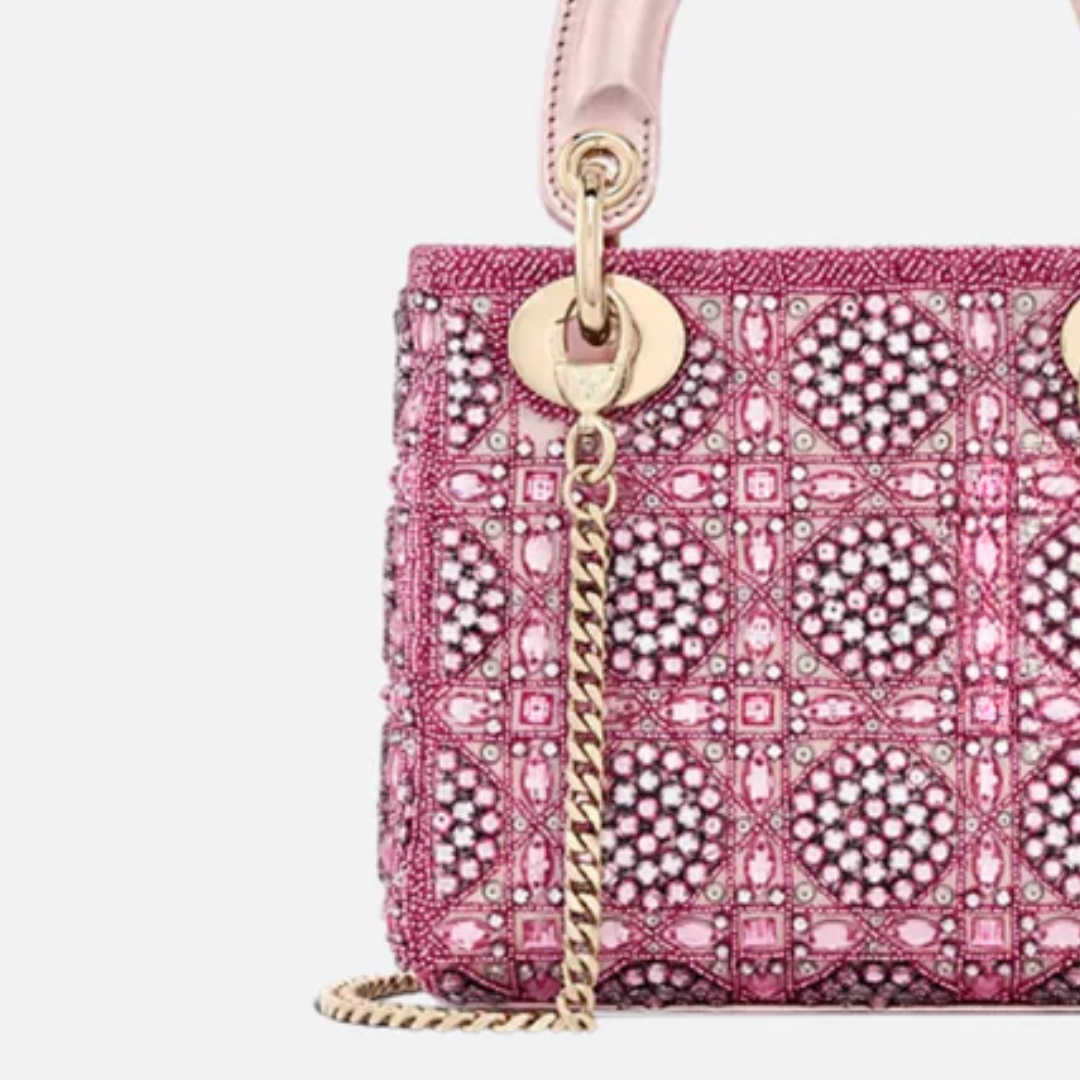 Mini Lady Tasche mit Perlen