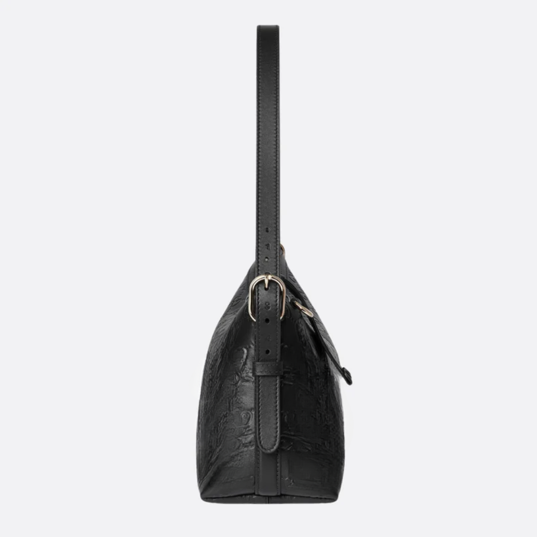 Tasche Mittelgroße Emblem-Schultertasche