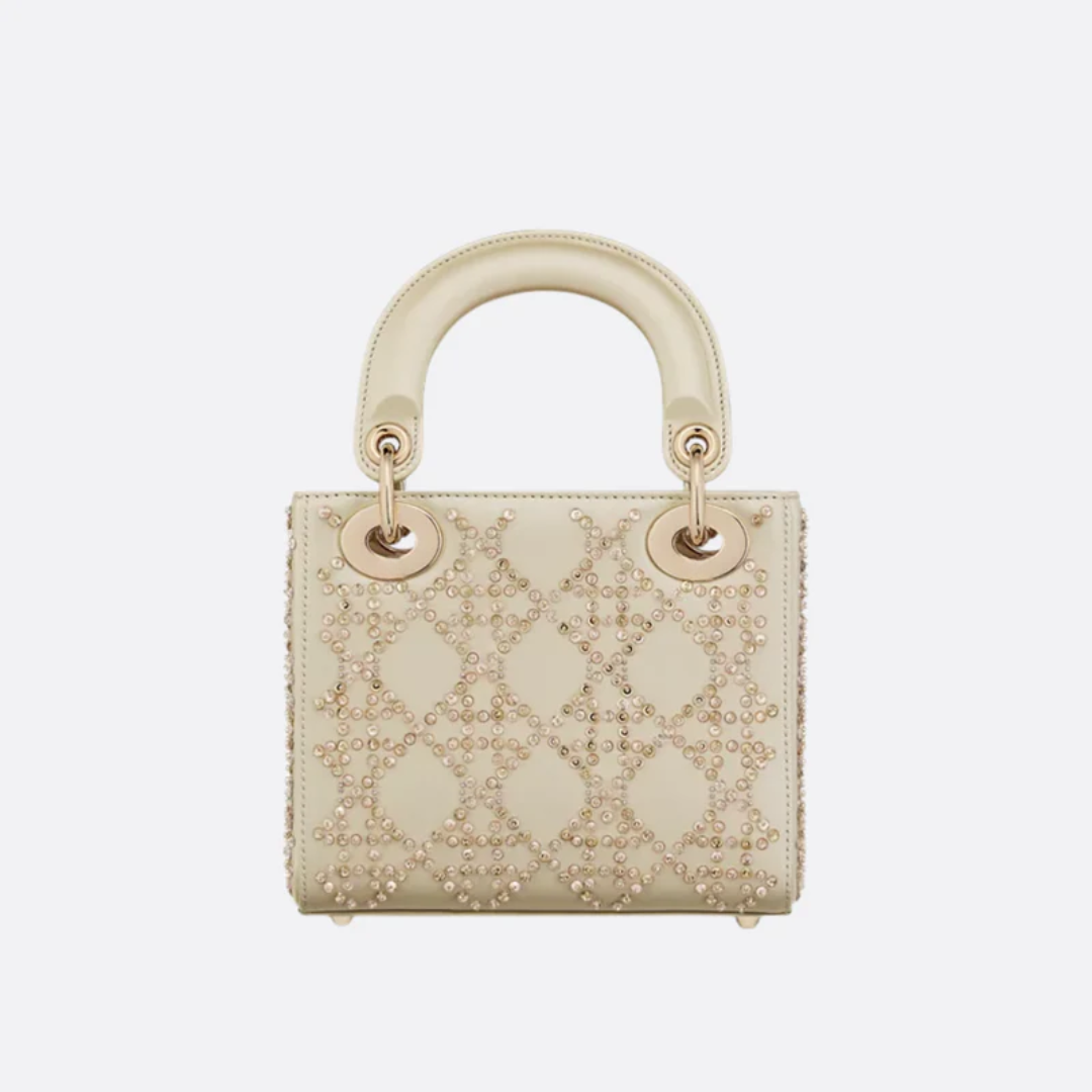 Mini Lady Tasche mit Perlenstickerei