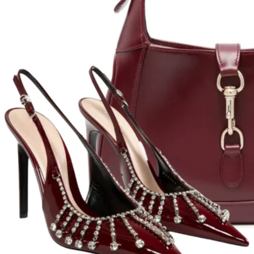 Tasche 1961 Bordeaux & Guinevere Pumps – GC