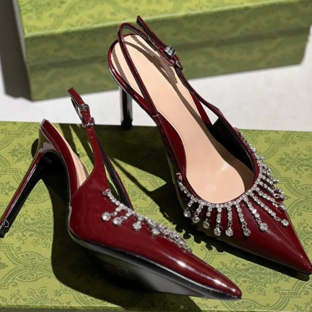 Tasche 1961 Bordeaux & Guinevere Pumps – GC