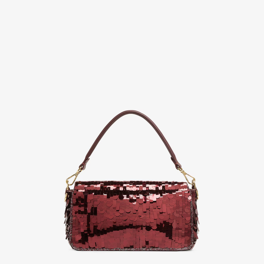 Tasche Rot Pailletten & Leder – Fnd Bgtt