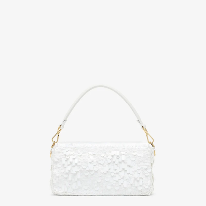 Tasche Weiß Paillettenleder – Fnd Btgt